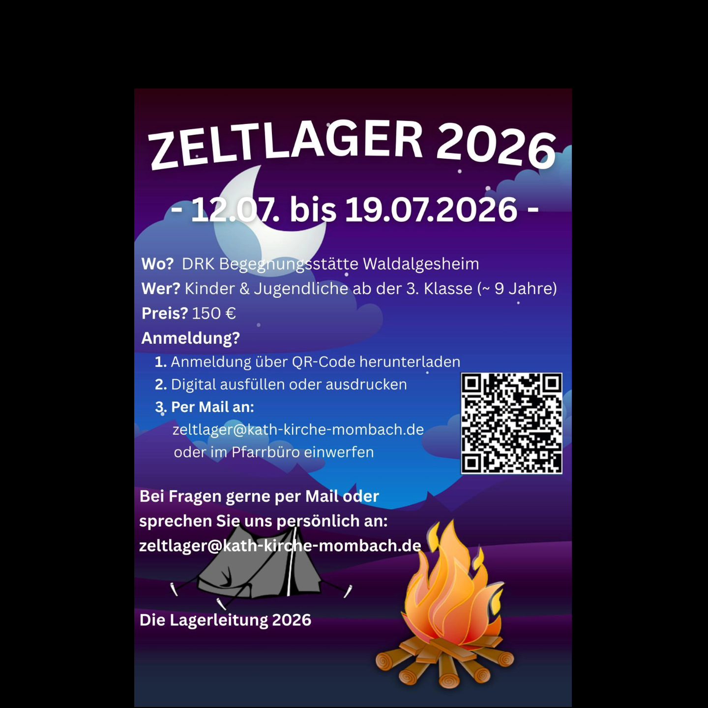 Zeltlager 2026 Mombach