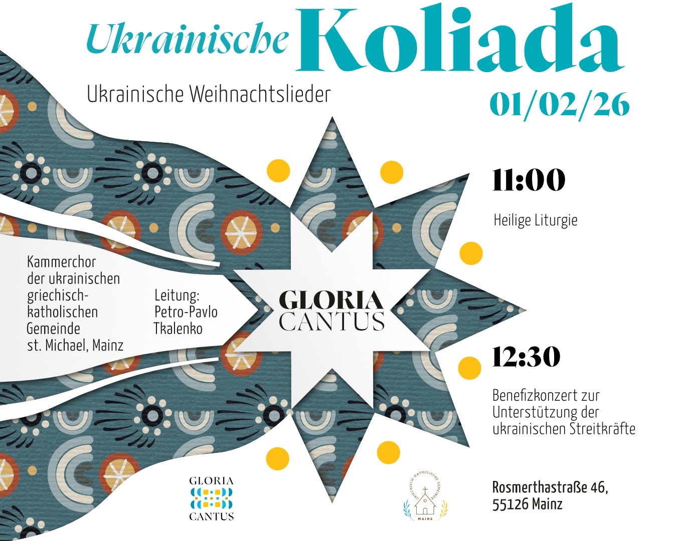 Benefizkonzert ukrainische Gemeinde