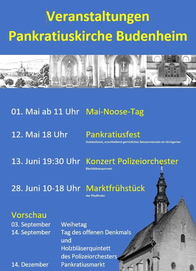 Veranstaltungen 2025 Pankratiuskirche