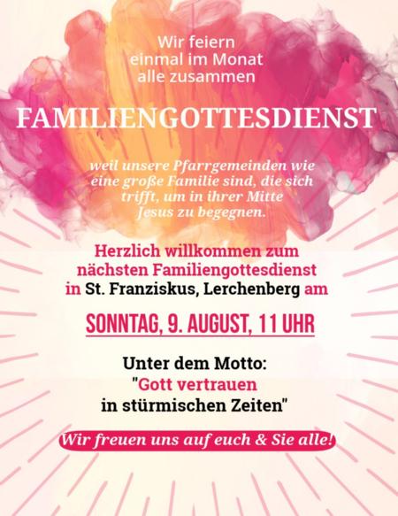 Gott vertrauen in stürmischen Zeiten - Familiengottesdienst am 09.08.2026