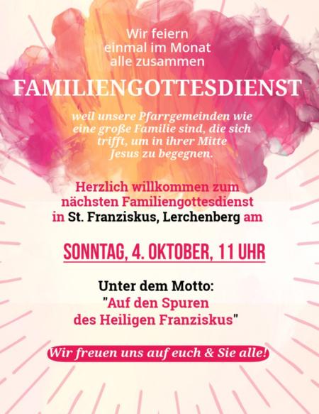 Familiengottesdienst - Der Heilige Franziskus