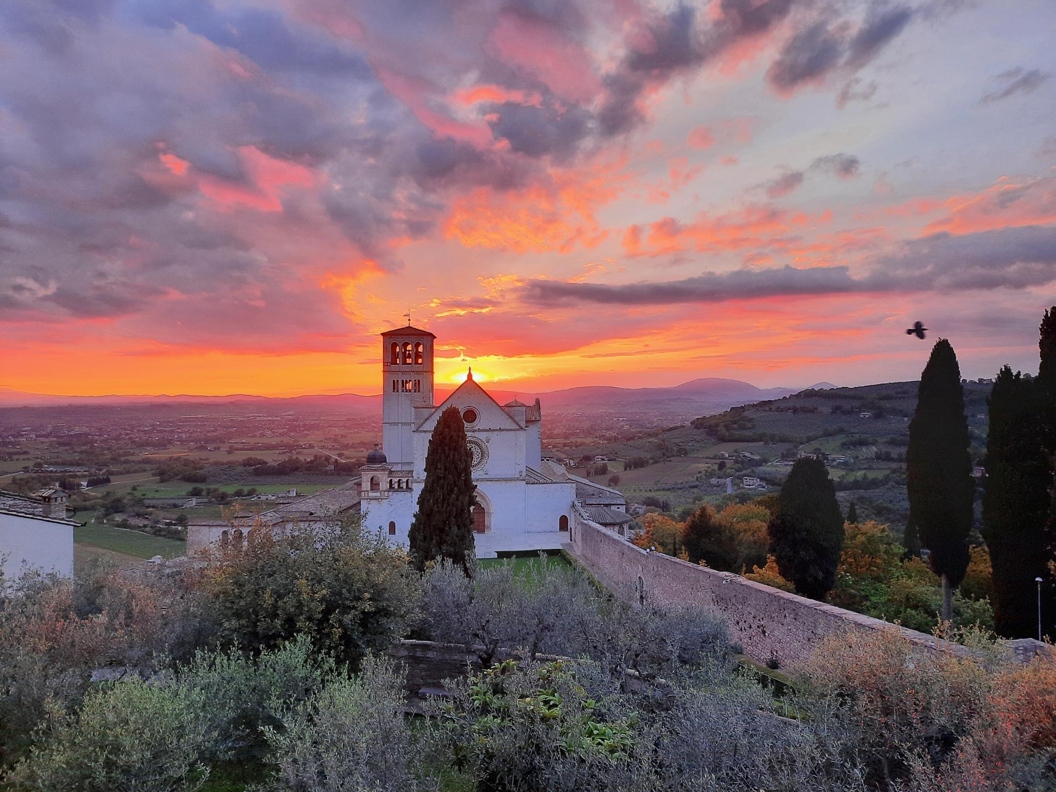 Assisi - San Francesco - Sonnenuntergang