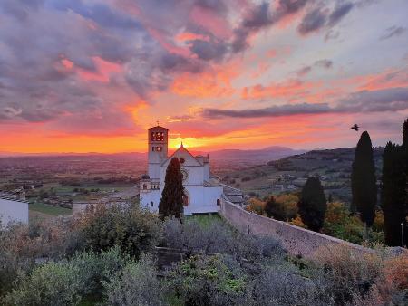 Assisi - San Francesco - Sonnenuntergang