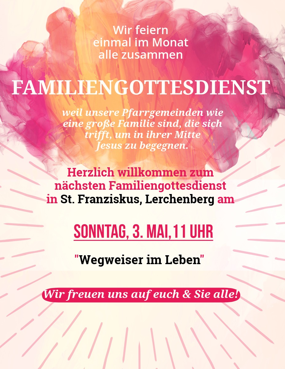 Familiengottesdienst mit dem Thema 'Wegweiser im Leben'