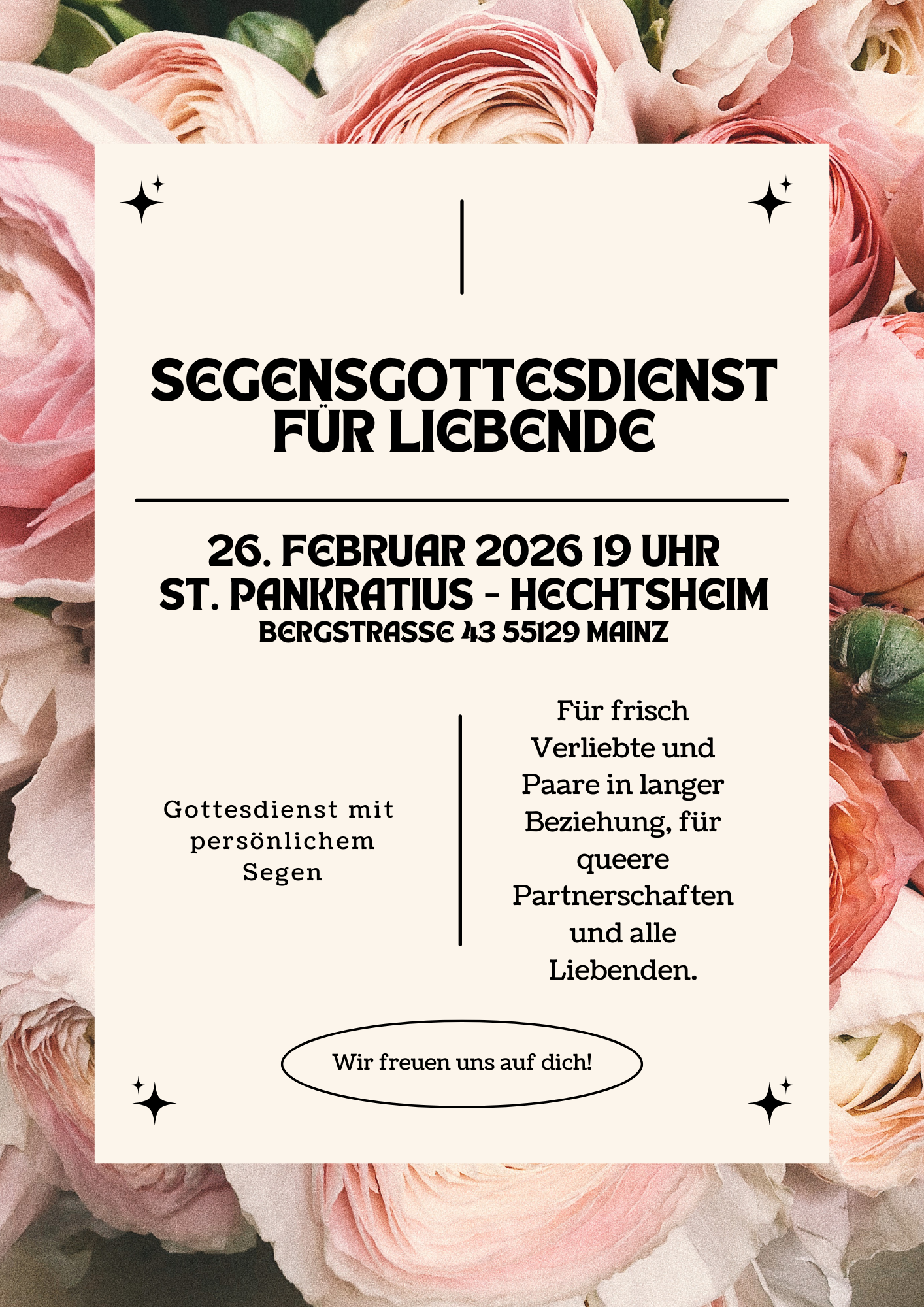Segensgottesdienst für Liebende 2026