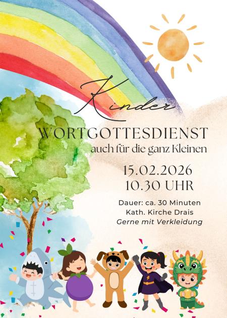 Kinder-Wortgottesdienst - Fastnacht 2026