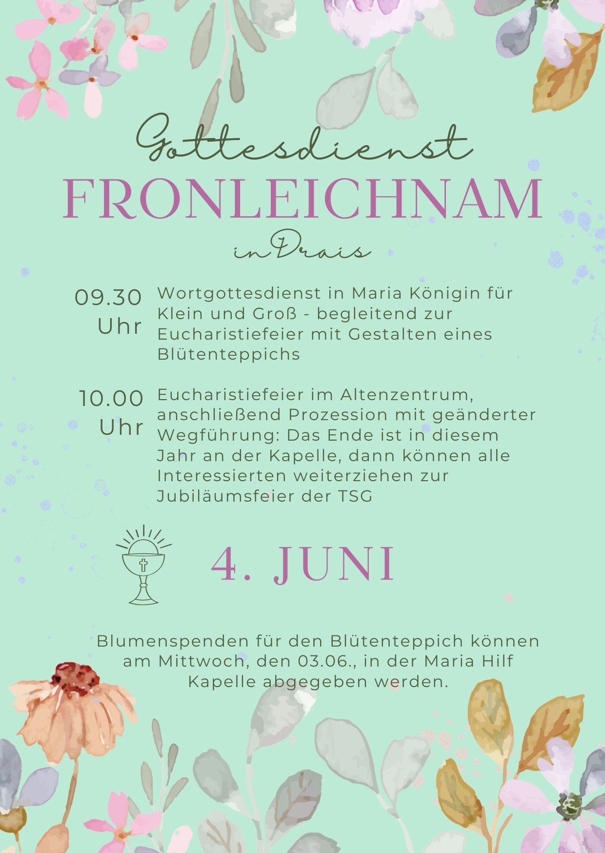 Fronleichnam in Drais 2026