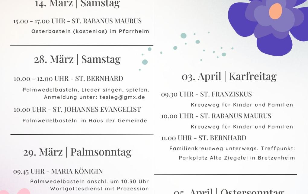 Ostern für Familien St. Clara 202