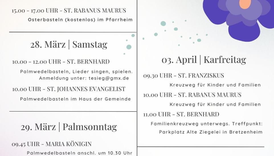 Ostern für Familien St. Clara 202