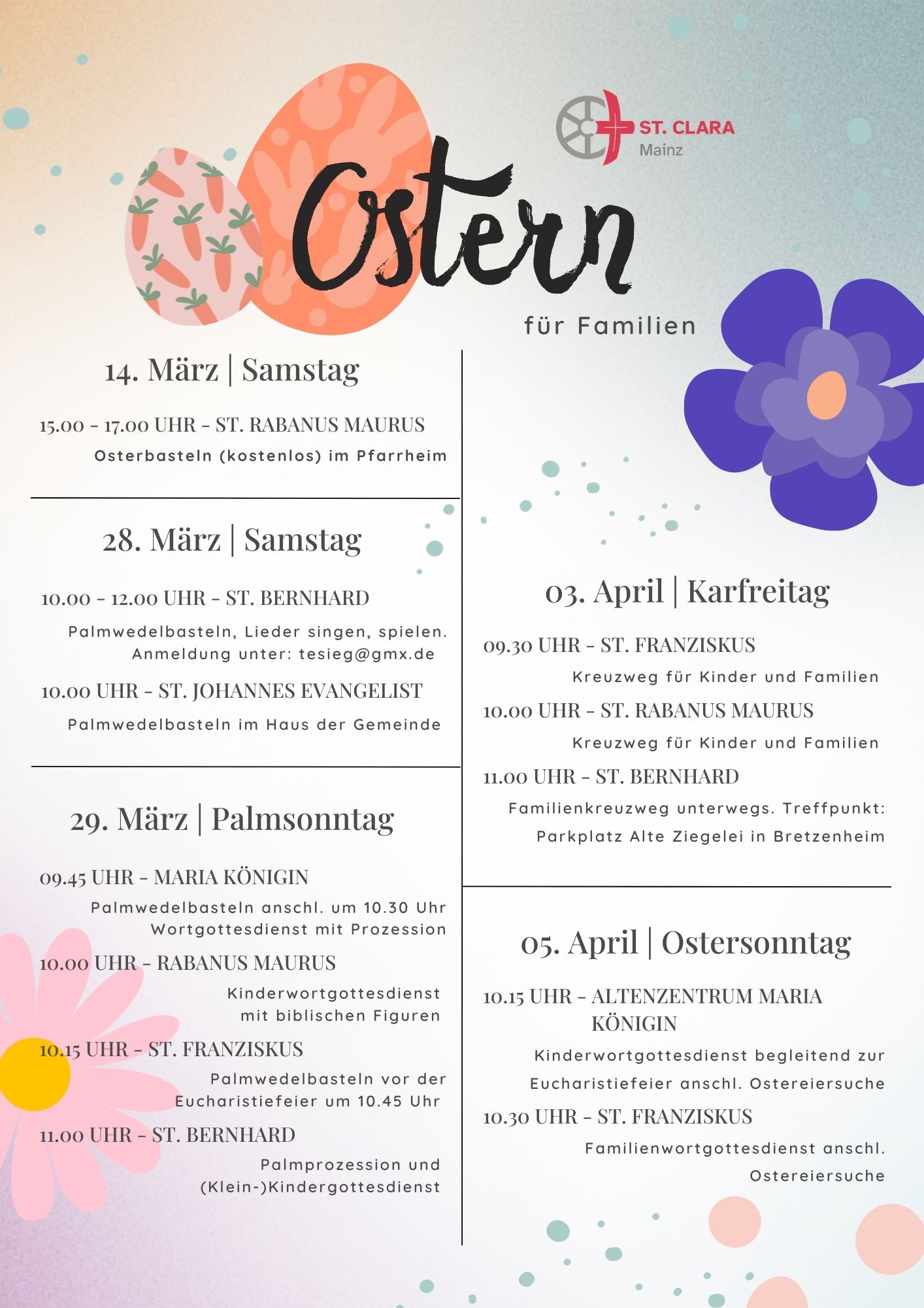 Ostern für Familien St. Clara 202