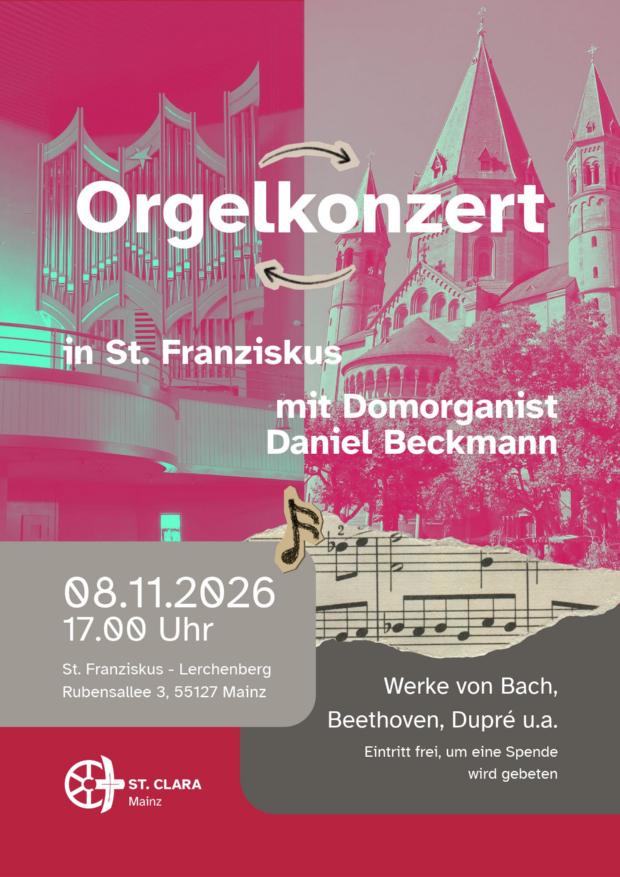 Orgelkonzert mit Domorganist Daniel Beckmann