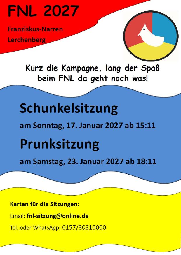 Franziskus Narren Lerchenberg - Kampagne 2027