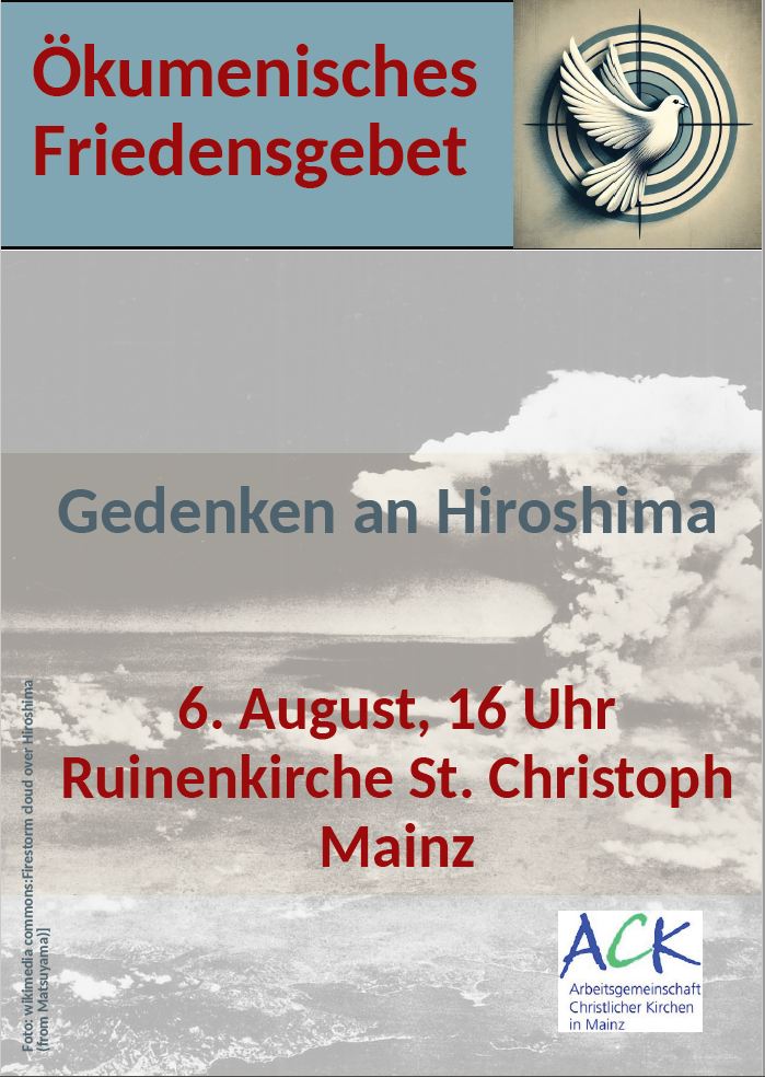 Friedensgebet St. Christoph zum Hiroshima-Gedenken