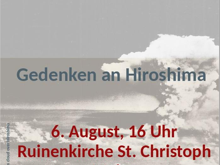 Friedensgebet St. Christoph zum Hiroshima-Gedenken