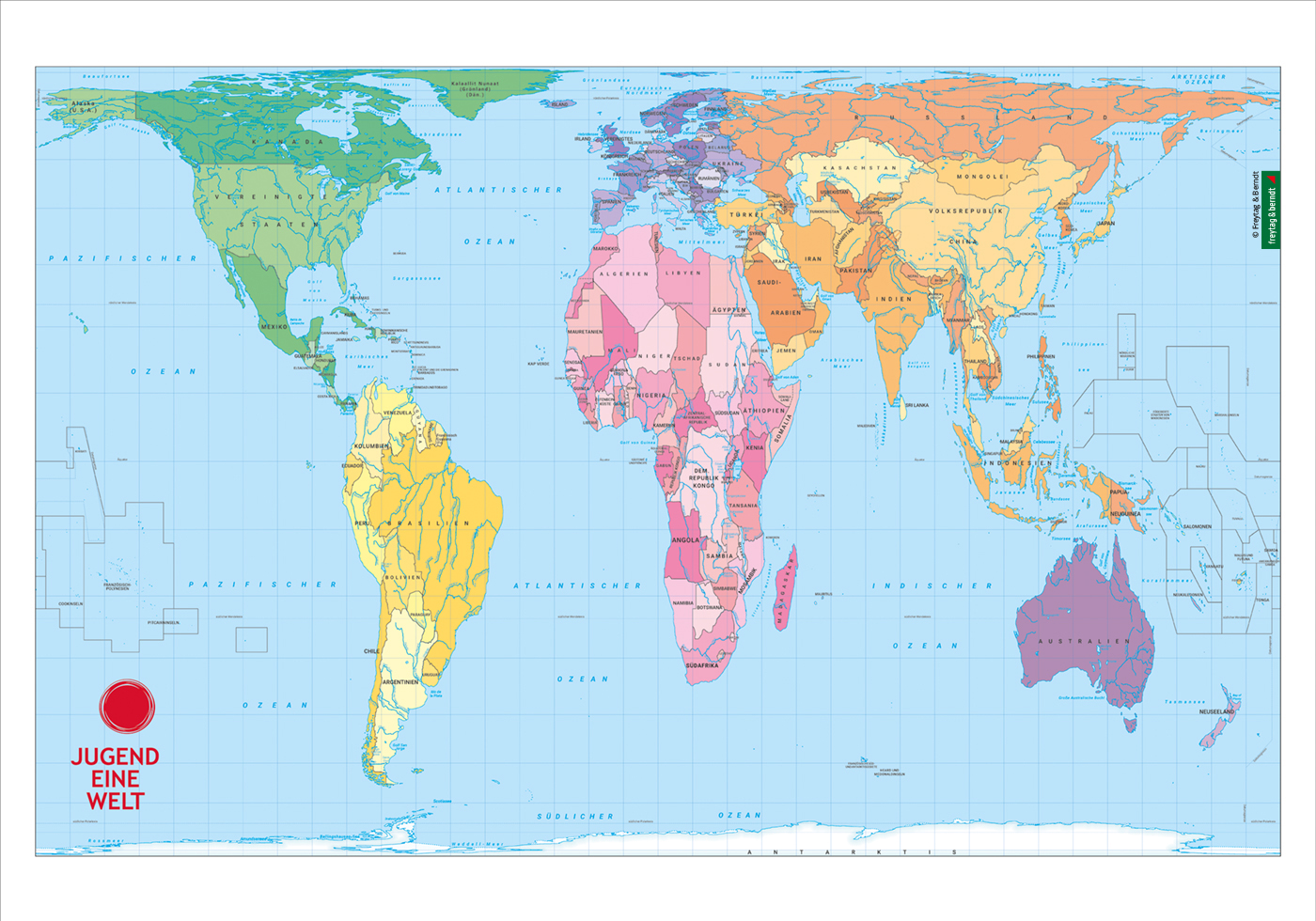 Gall-Peters Projektion der Welt