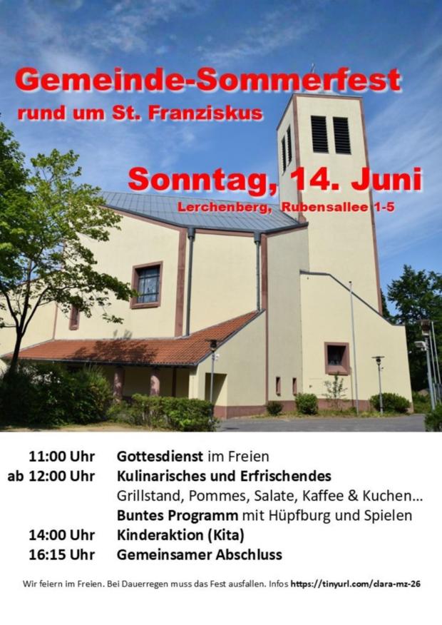 Gemeinde-Sommerfest St. Franziskus 2026