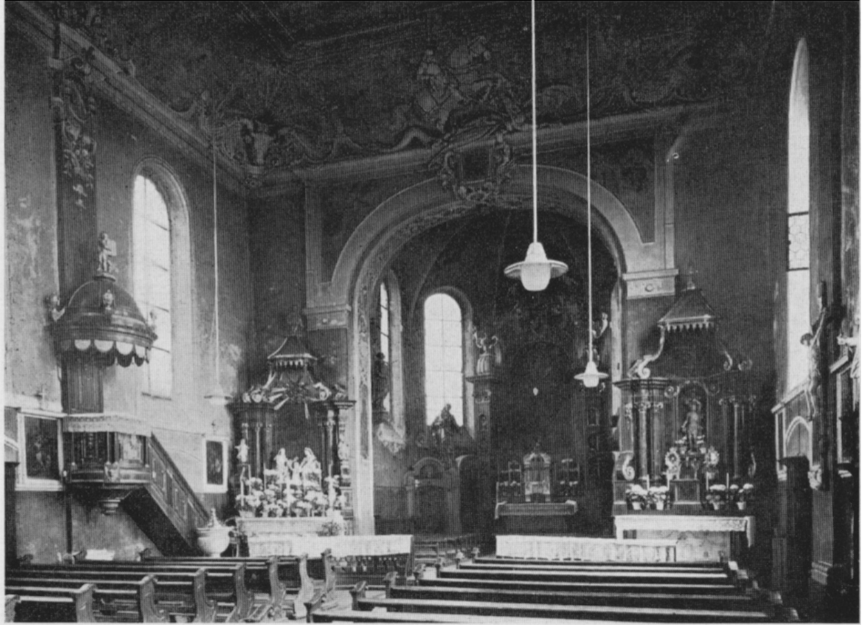 Innenansicht St. Georg um 1910