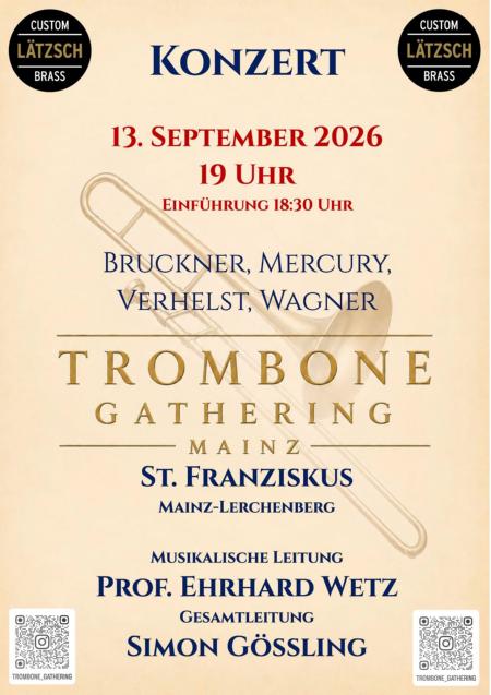Konzert Trombone Gathering Mainz 13.09.2026