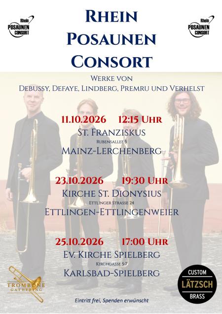 Konzert Rhein Posaunen Consort 11.10.2026