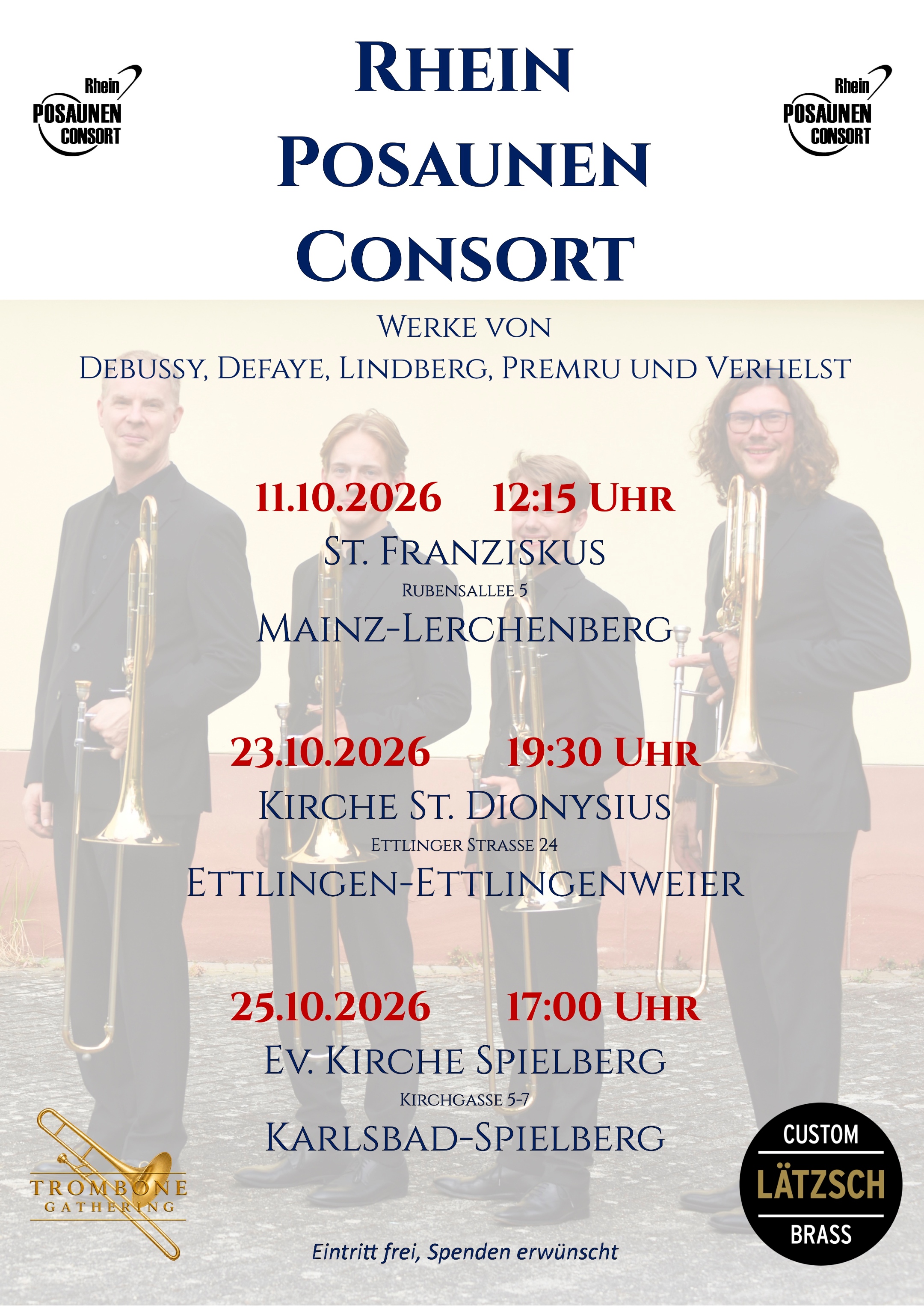 Konzert Rhein Posaunen Consort 11.10.2026