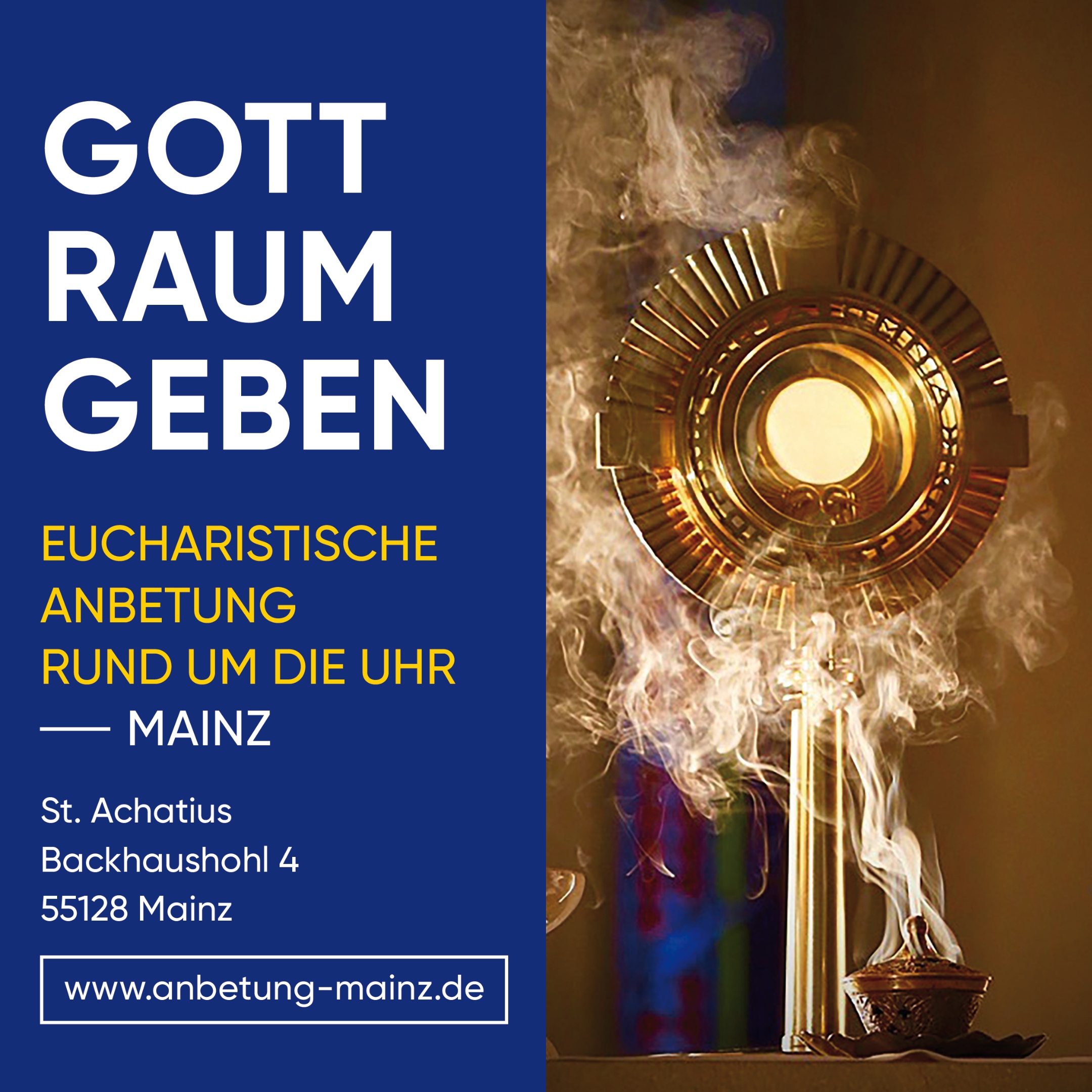 Schwarz 24 h Gebet Quadrat