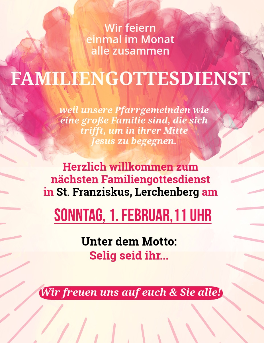 Familiengottesdienst 'Selig seid ihr'