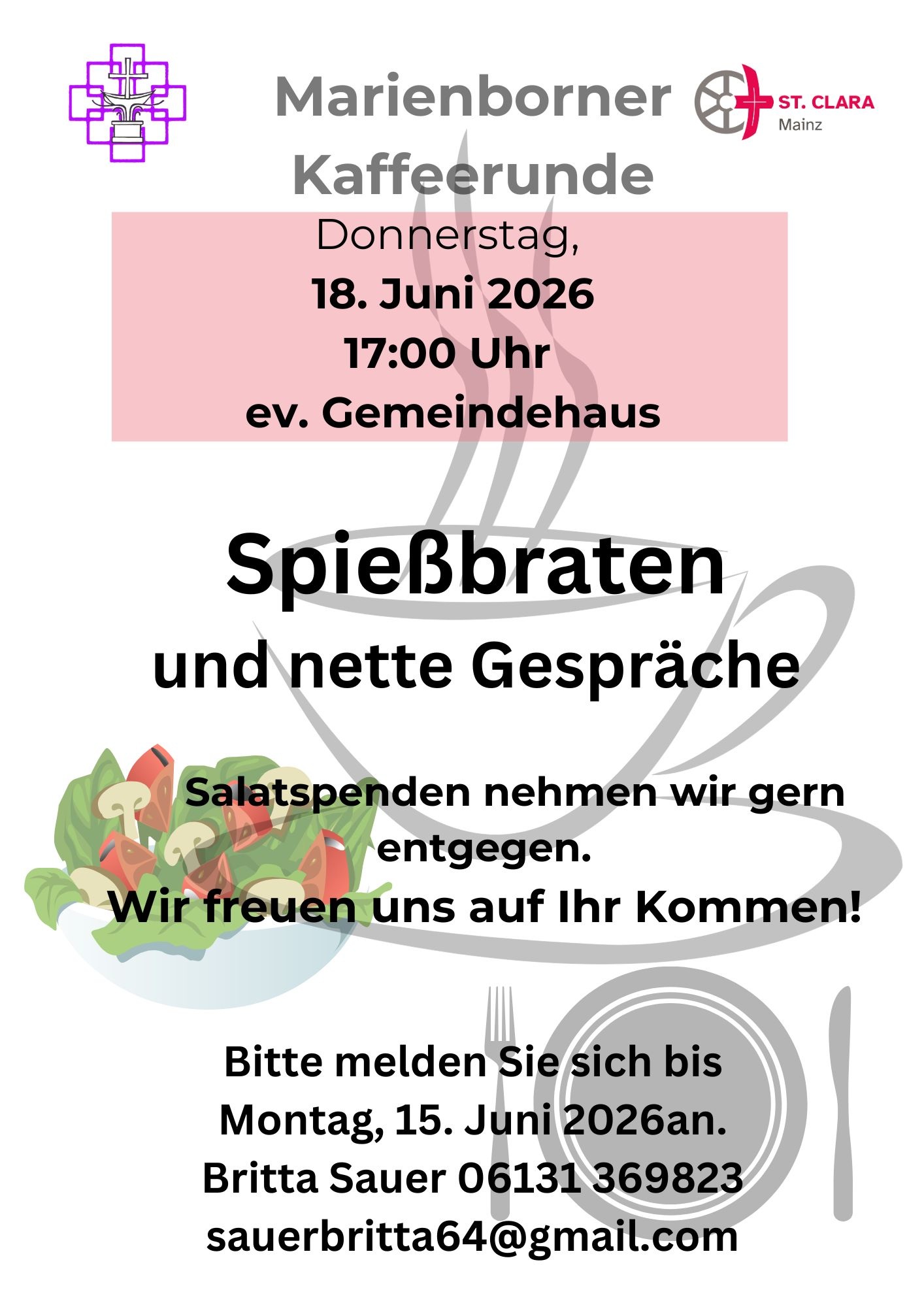 Marienborner Kaffeerunde 18.06.2026