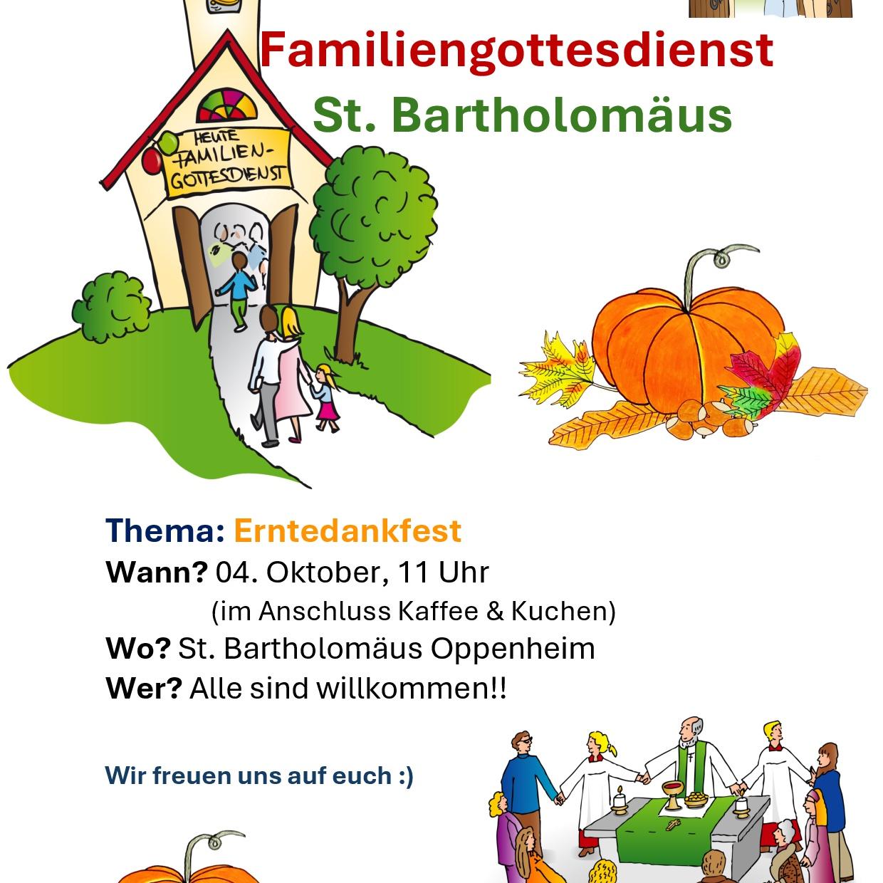 Familiengottesdienst Oppenheim Plakat Oktober 26