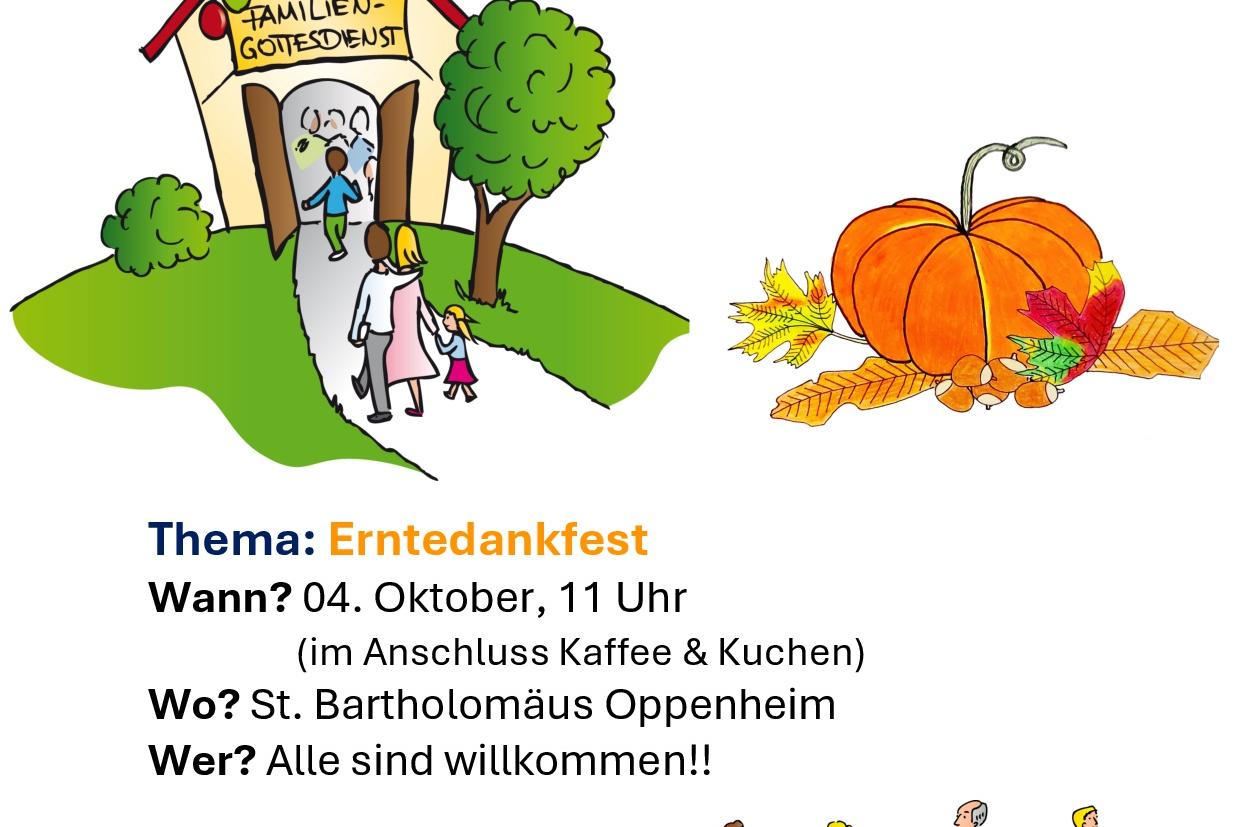 Familiengottesdienst Oppenheim Plakat Oktober 26