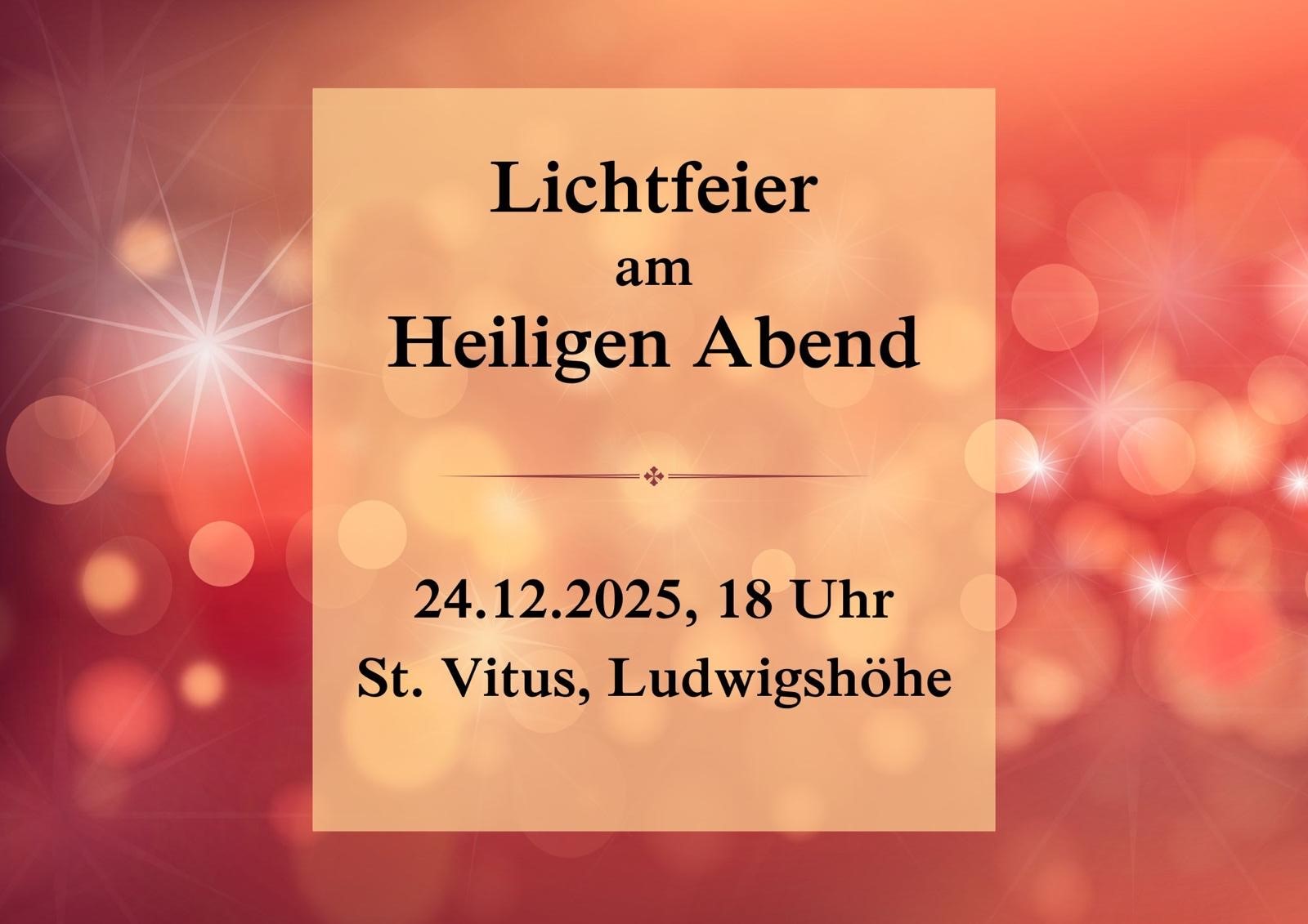 Lichtfeier am Heiligen Abend 2025