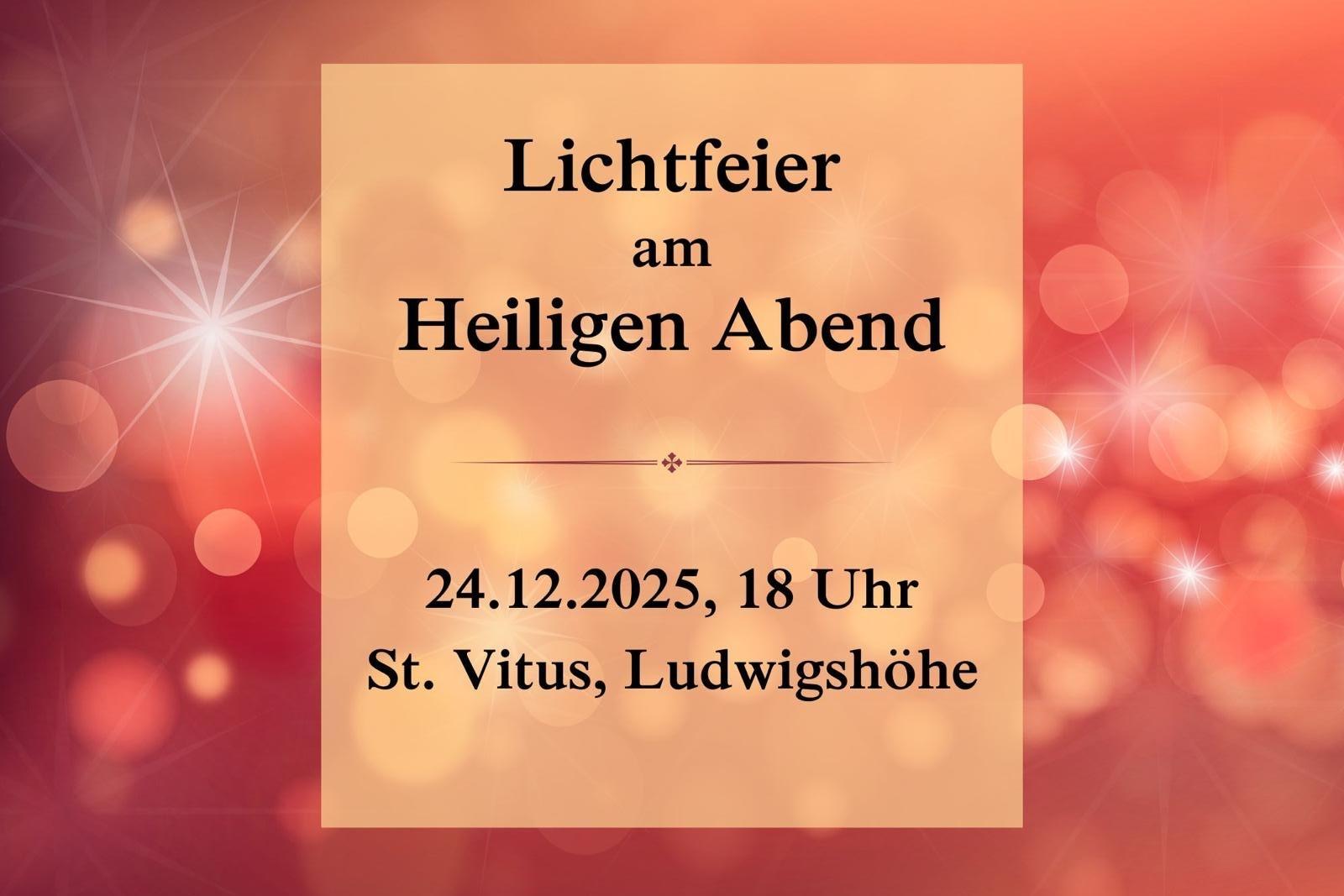 Lichtfeier am Heiligen Abend 2025