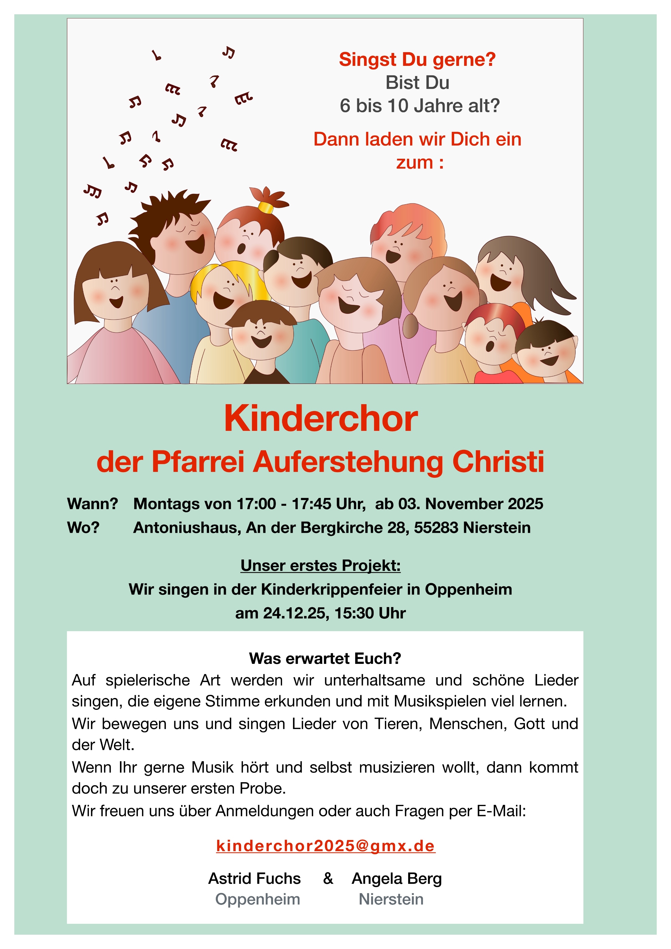 Plakat Kinderchor