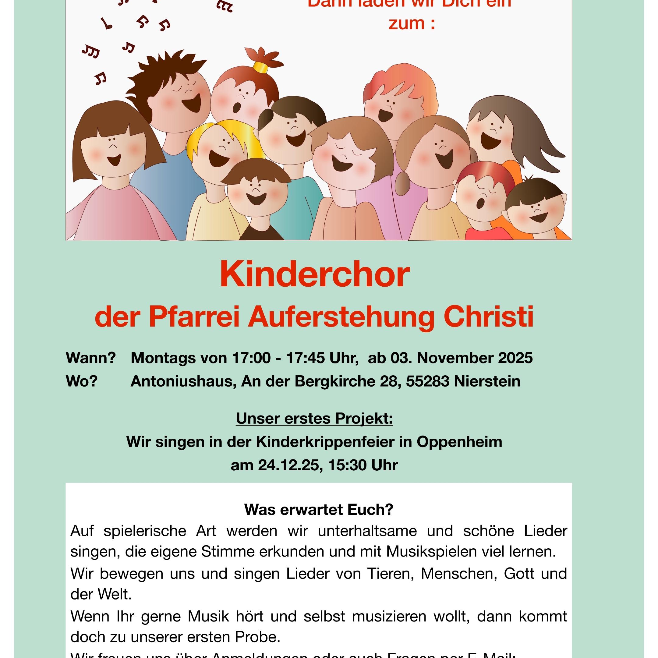 Plakat Kinderchor