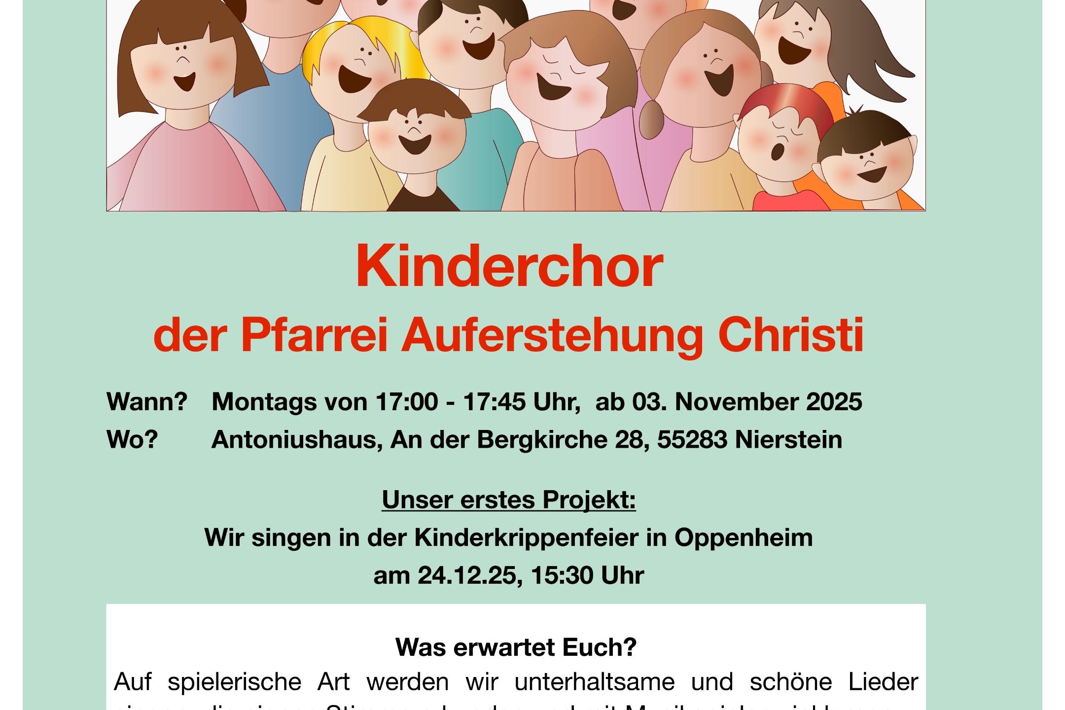 Plakat Kinderchor