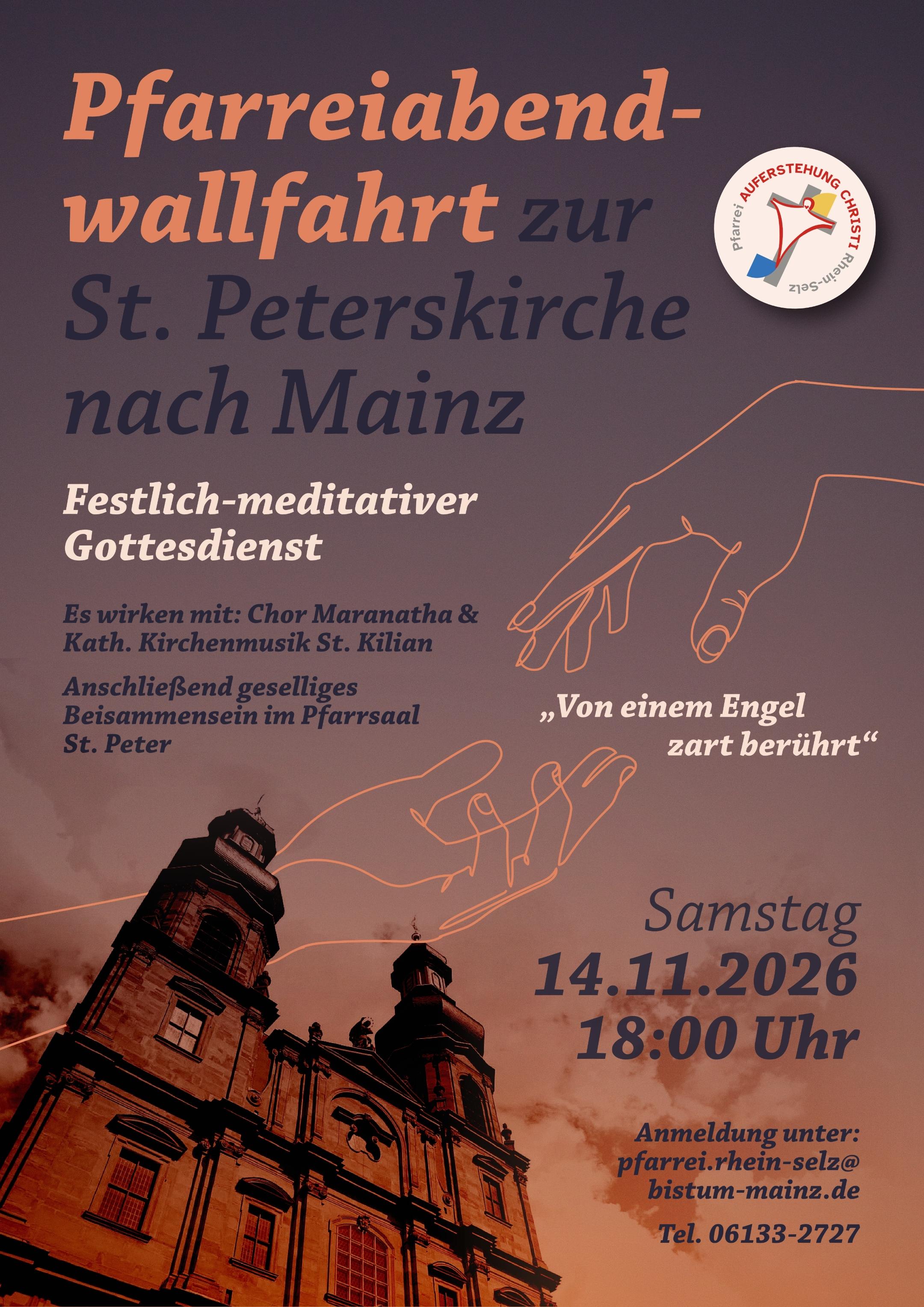 Abendwallfahrt nach St Peter, Mainz