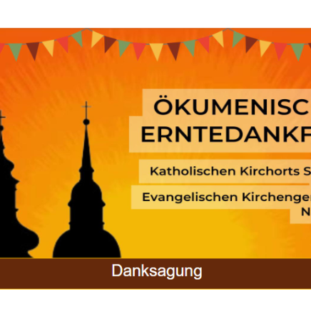 Danksagung Ökum. Erntedankfest Nierstein