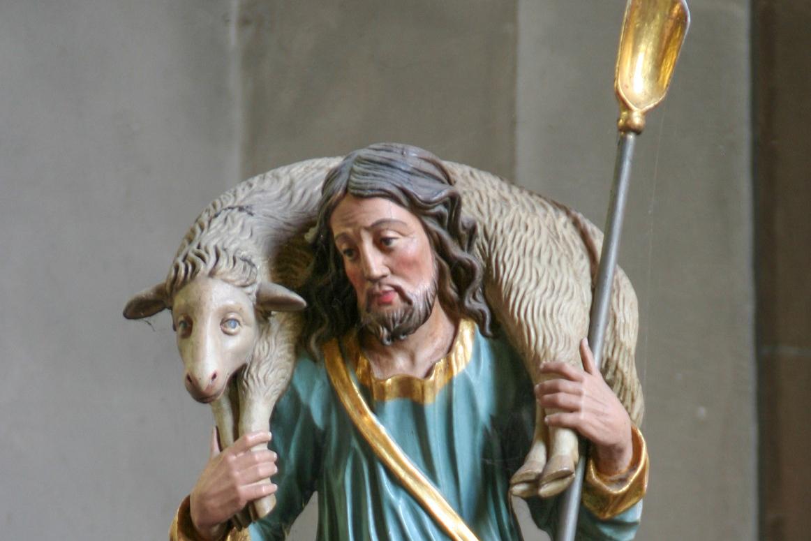 Barockfigur Guter Hirte ca. 1722 Gabsheim