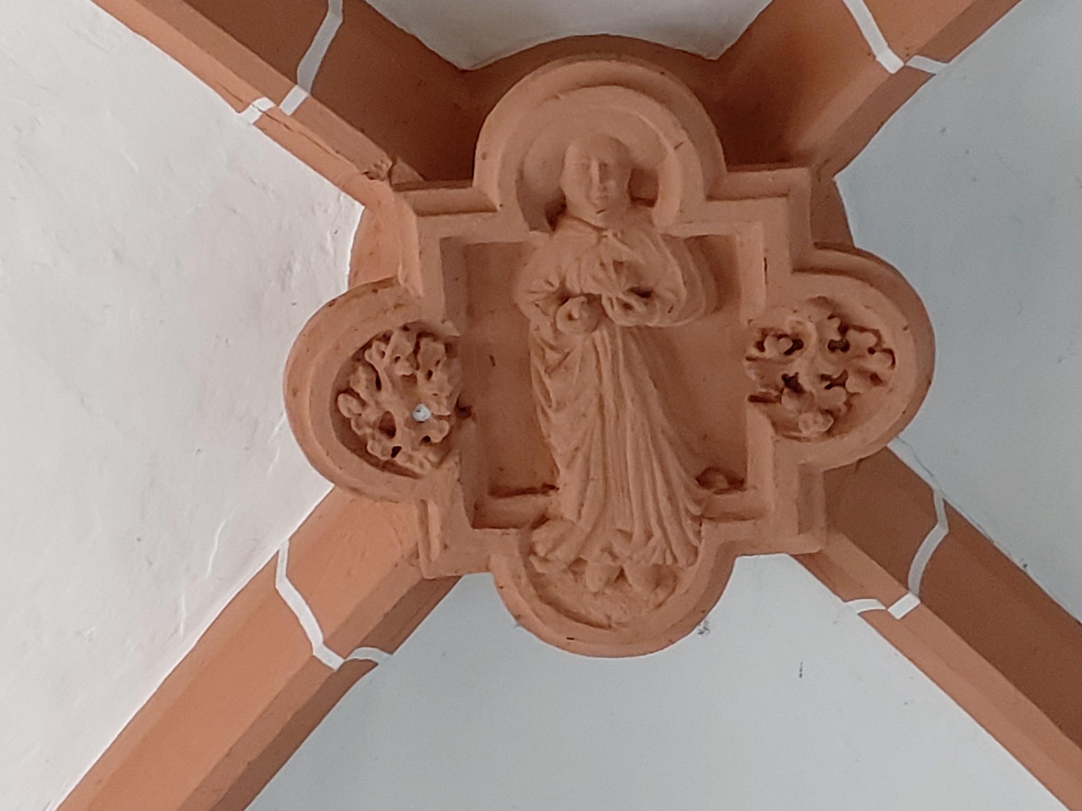 Schlussstein in der Sulzheimer Kirche