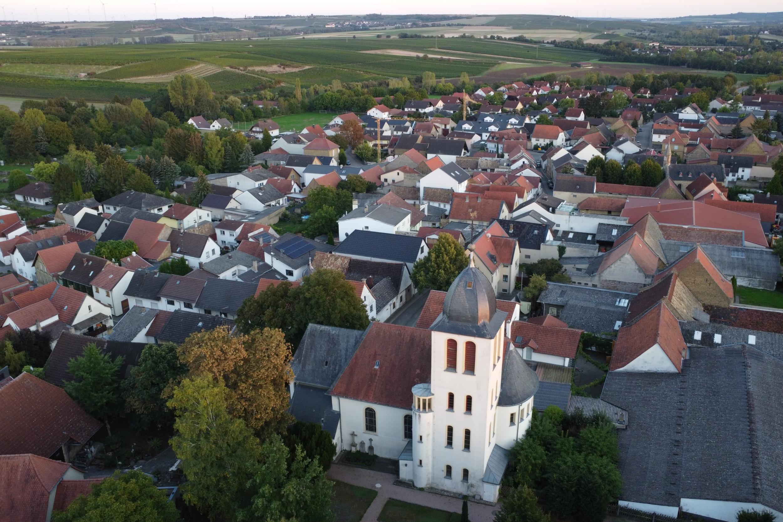 Blick auf Gau-Weinheim