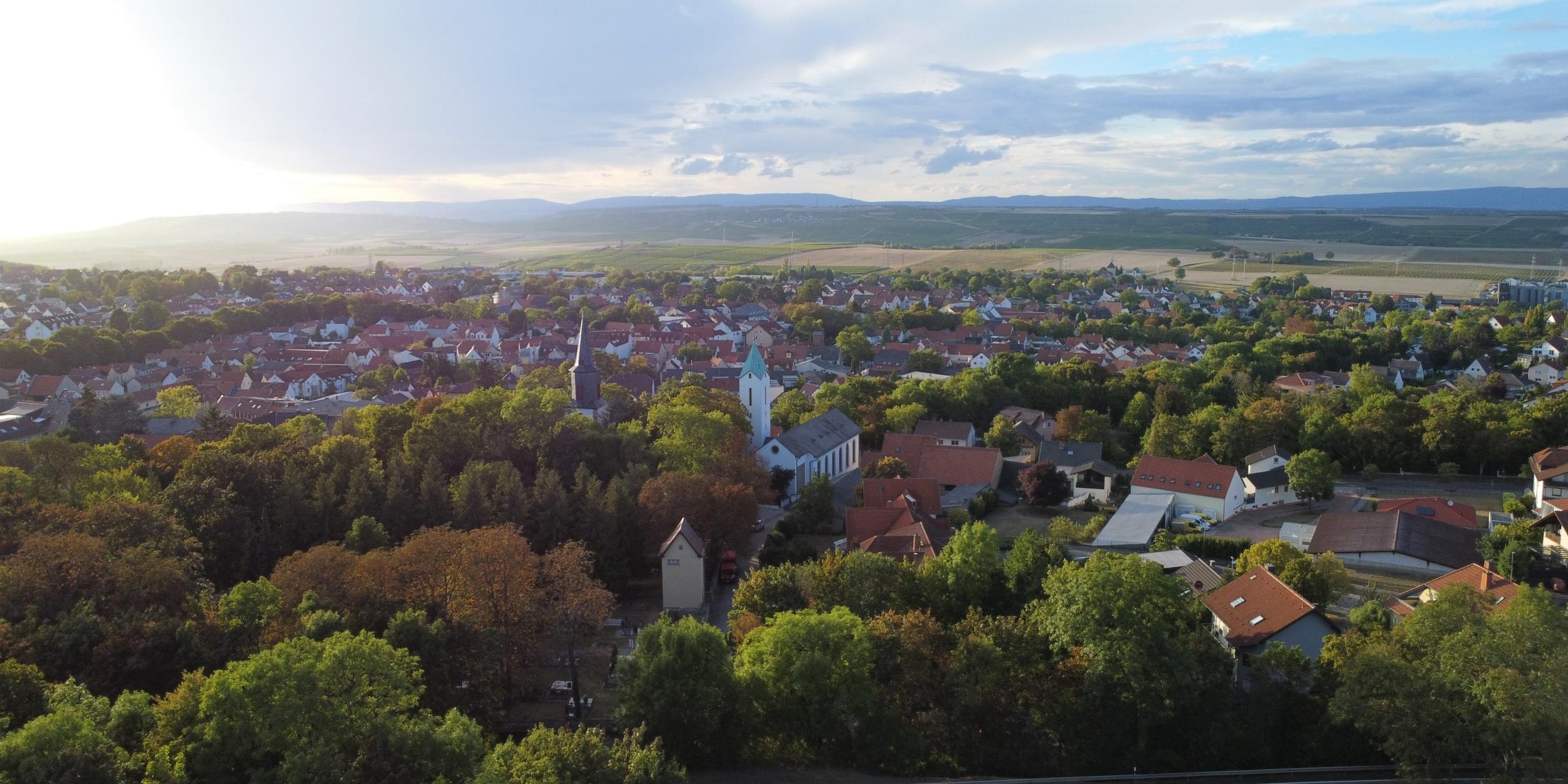 Blick auf Wörrstadt