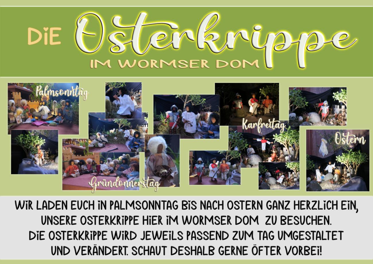 Die Osterkrippe im Wormser Dom (c) Martina Bauer Die Osterkrippe im Wormser Dom