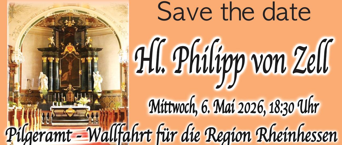 Philippswallfahrt Zell Save the date (c) Martina Bauer Philippswallfahrt Zell Save the date