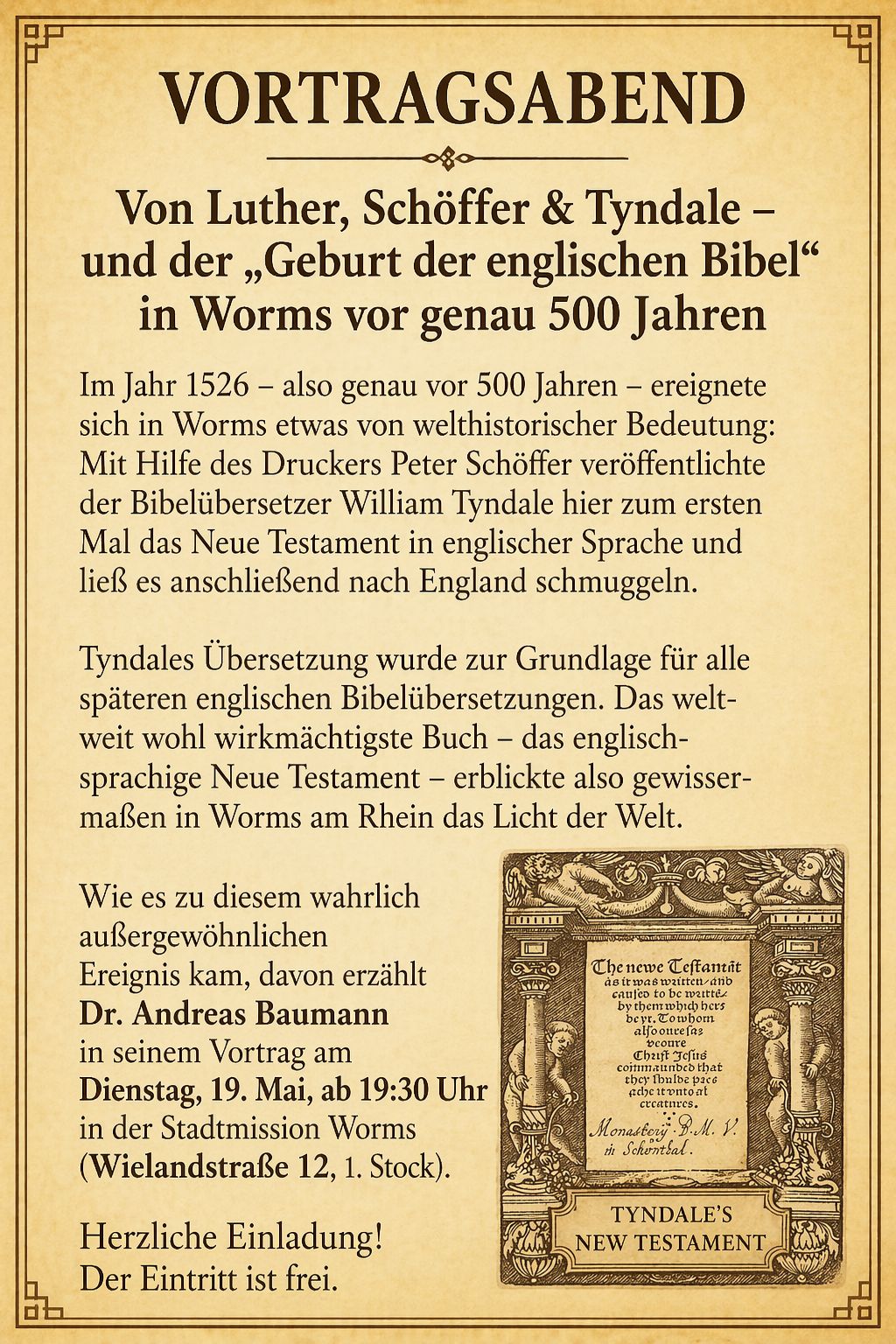 A2 Tyndale-Vortrag Rückseite