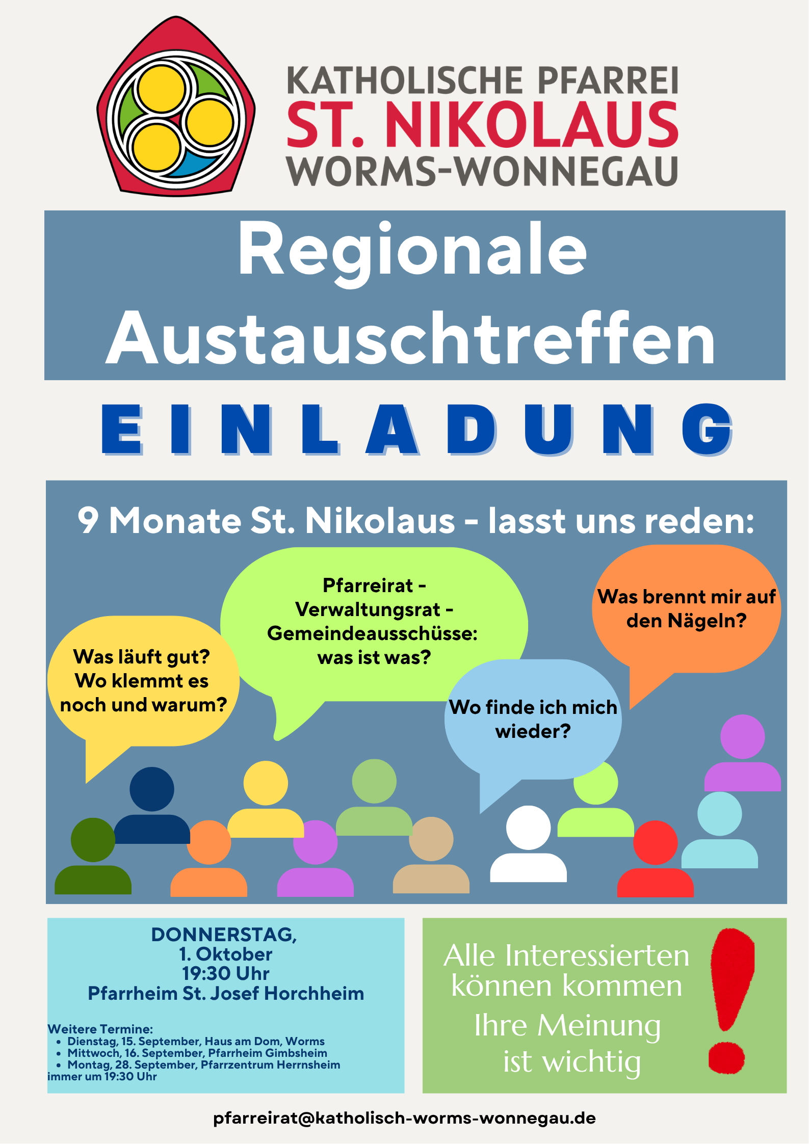Einladung Austauschtreffen Süd