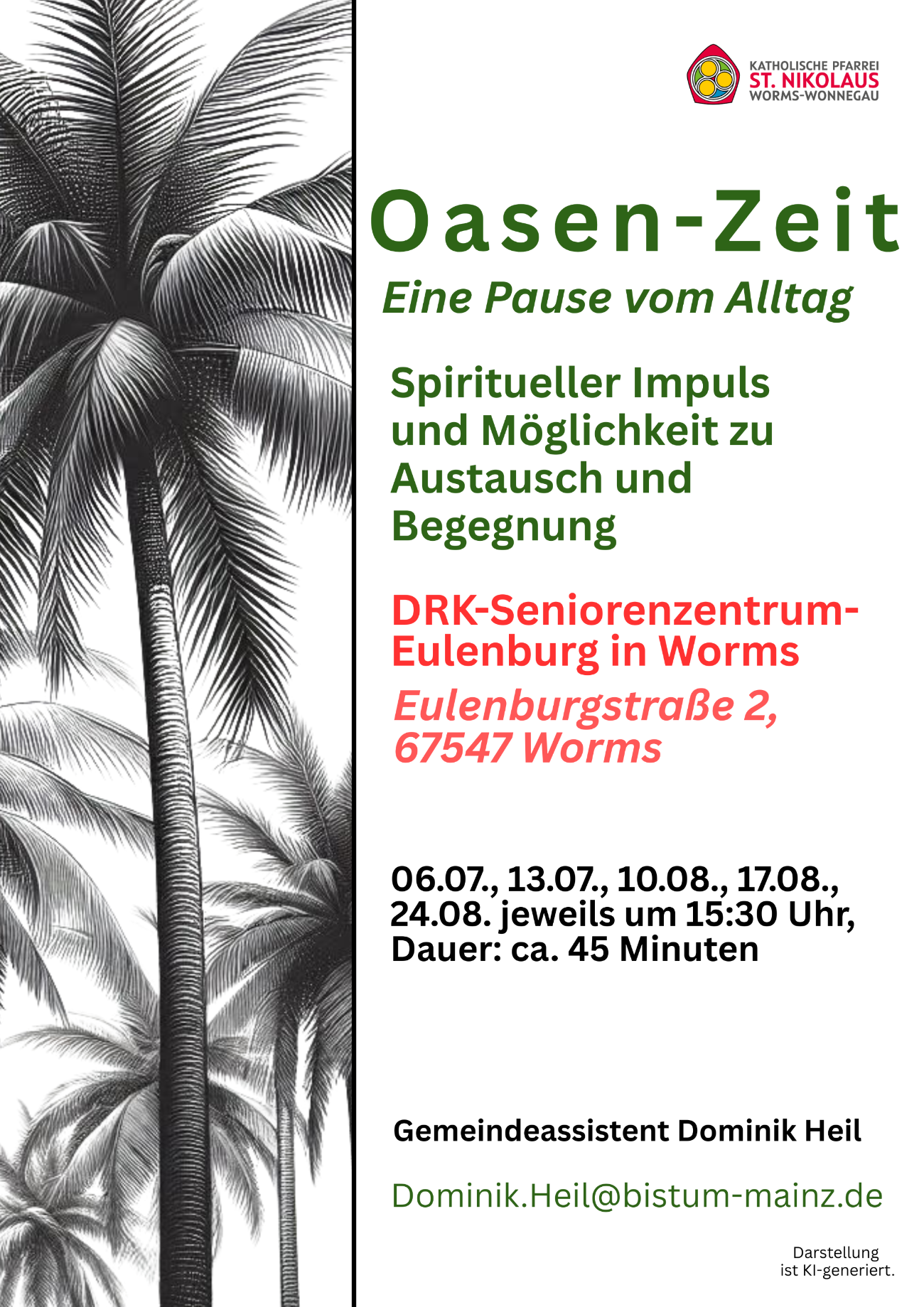 Oasen-Zeit für Newsletter (Juli-August)