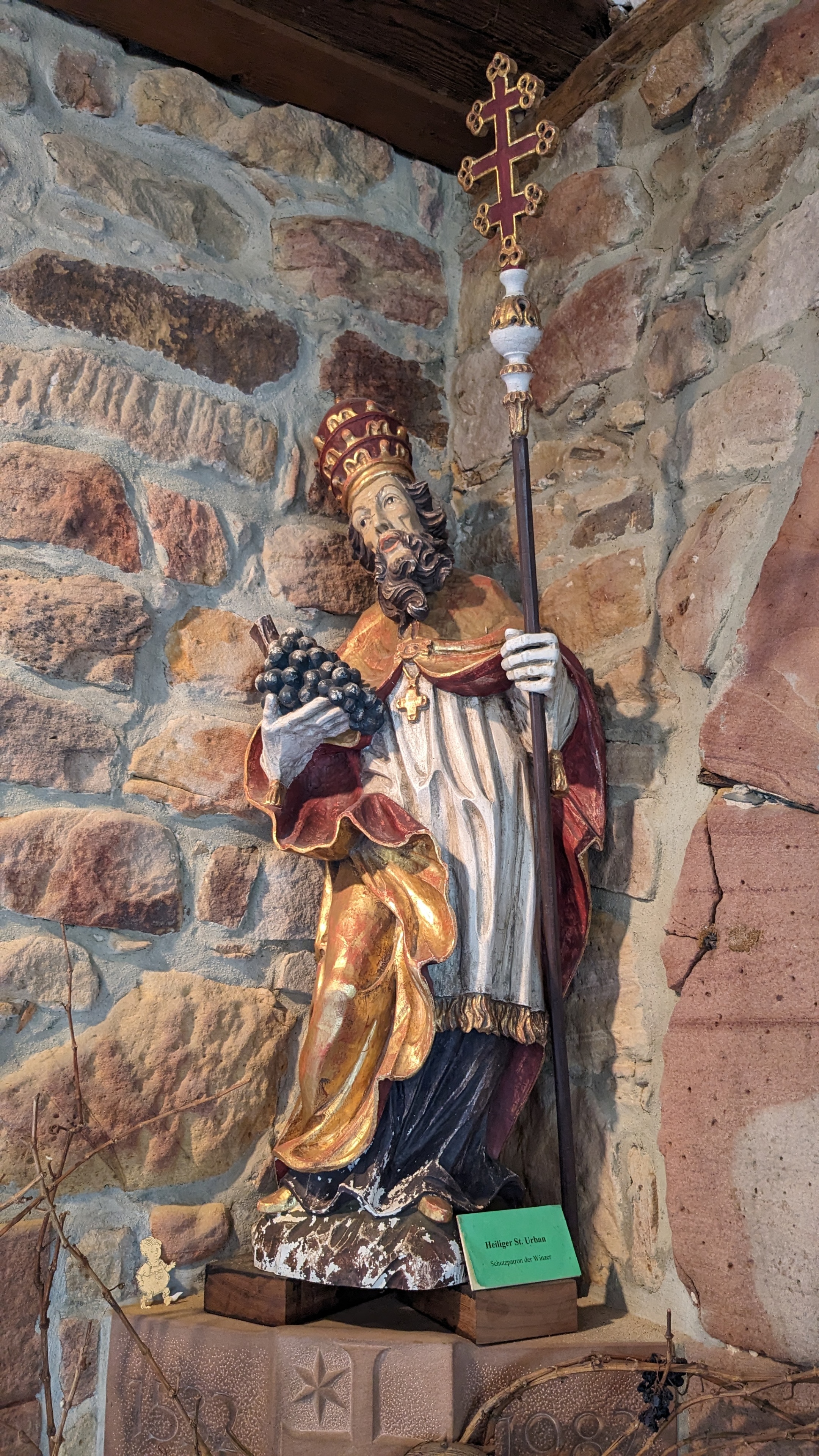 Statue des Hl. Urban im Museum für Weinkultur, Deidesheim