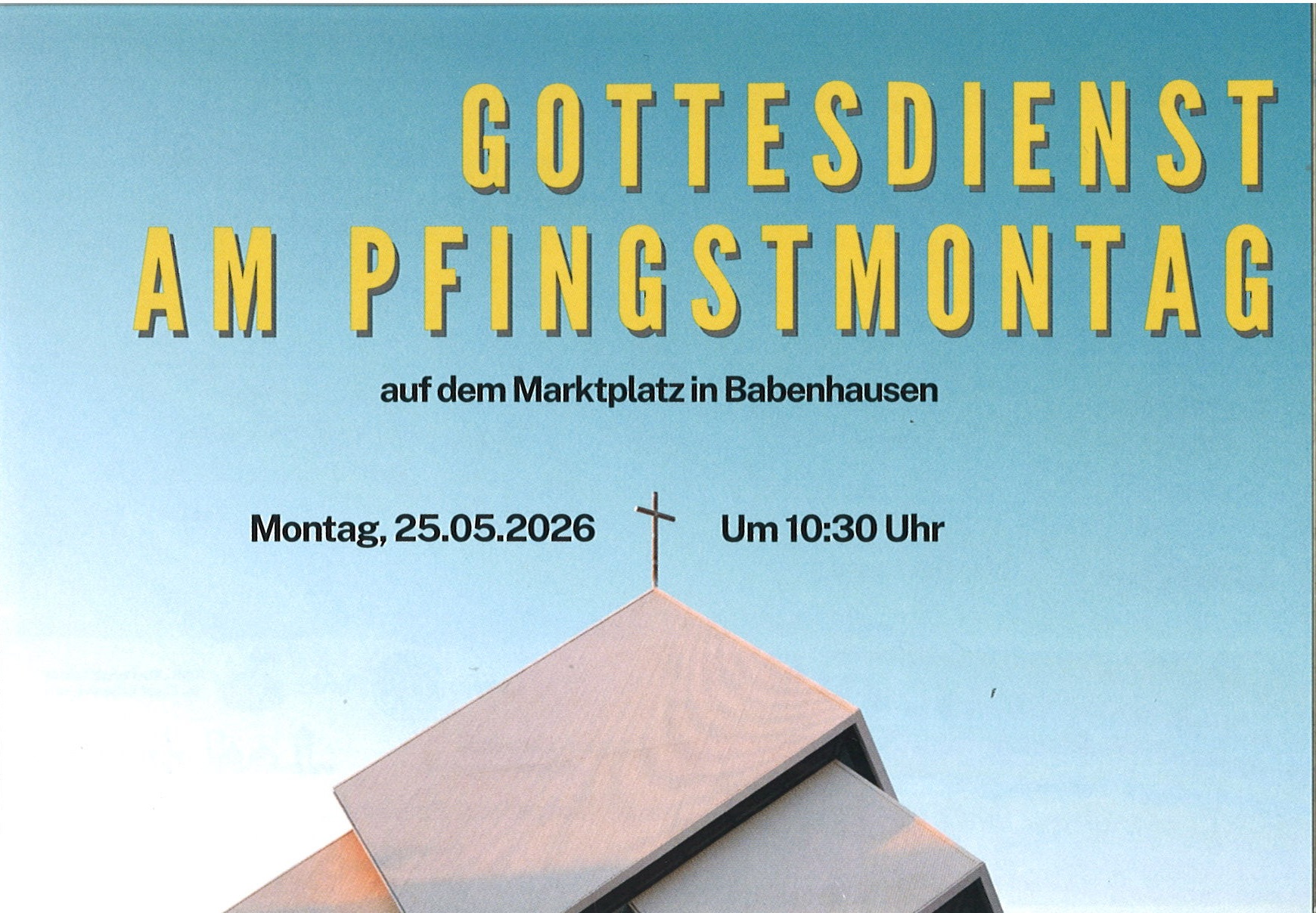 Babenhausen Gottesdienst am Pfingstmontag
