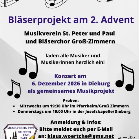 Bläserprojekt Flyer Musikverein 2026