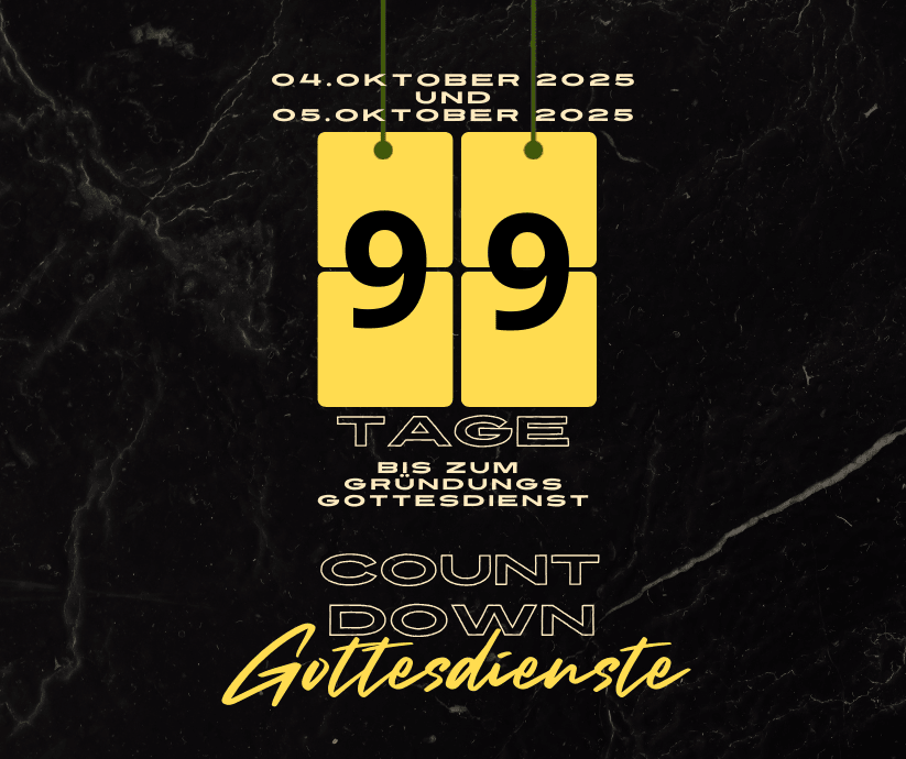 Countdown Gründungsgottesdienst