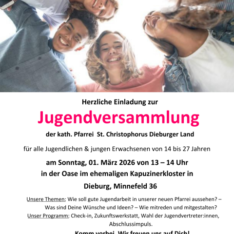 Jugendversammlung der kath. Pfarrei St. Christophorus Dieburger Land
